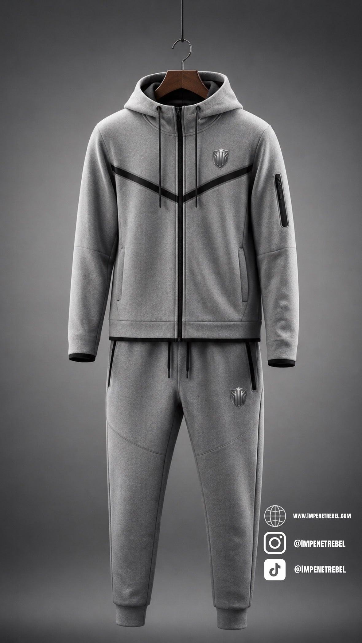 Impenetrebel Tech Fleece Sweatsuit (Grey)