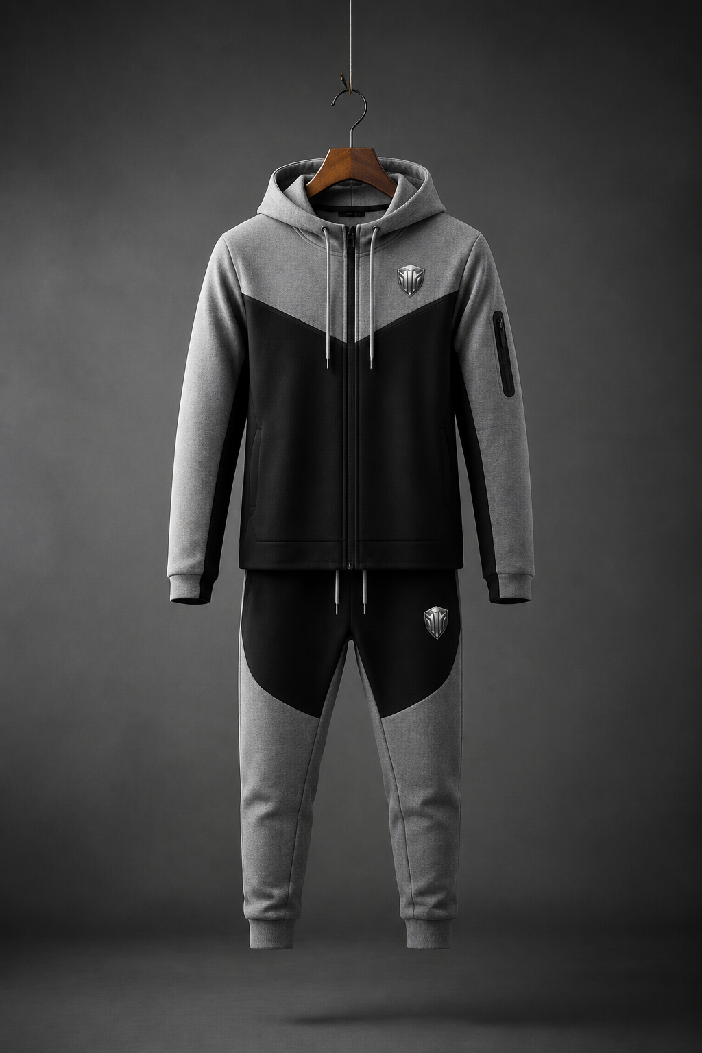 Impenetrebel Tech Fleece Sweatsuit – Grey/Black