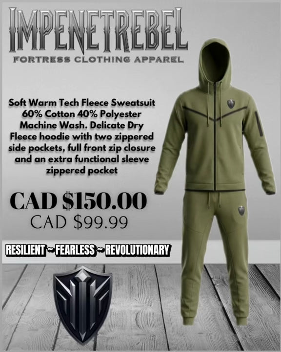 Impenetrebel Tech Fleece Sweatsuit (Olive)